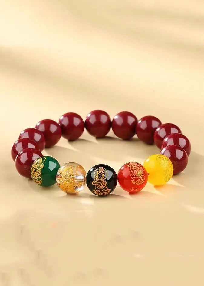 Natural Cinnabar Wealth Attracting Bracelet Ada Fashion