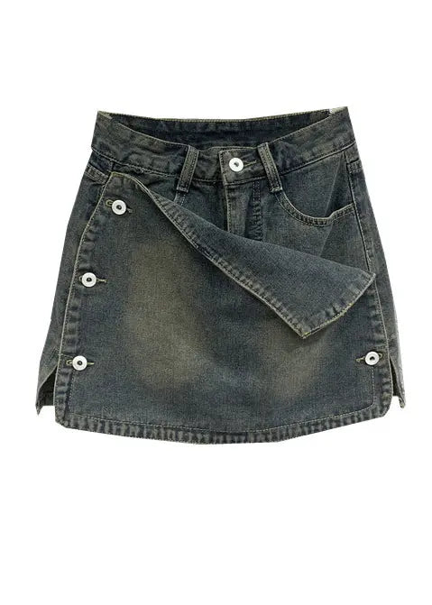 New Blue Sexy High Waist Denim Short Skirt Autumn Ada Fashion