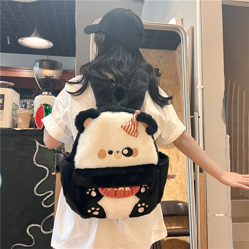 Cute Brown Bear Plush Backpack LY4173 - fabuloryshop