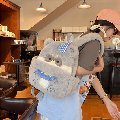 Cute Brown Bear Plush Backpack LY4173 - fabuloryshop