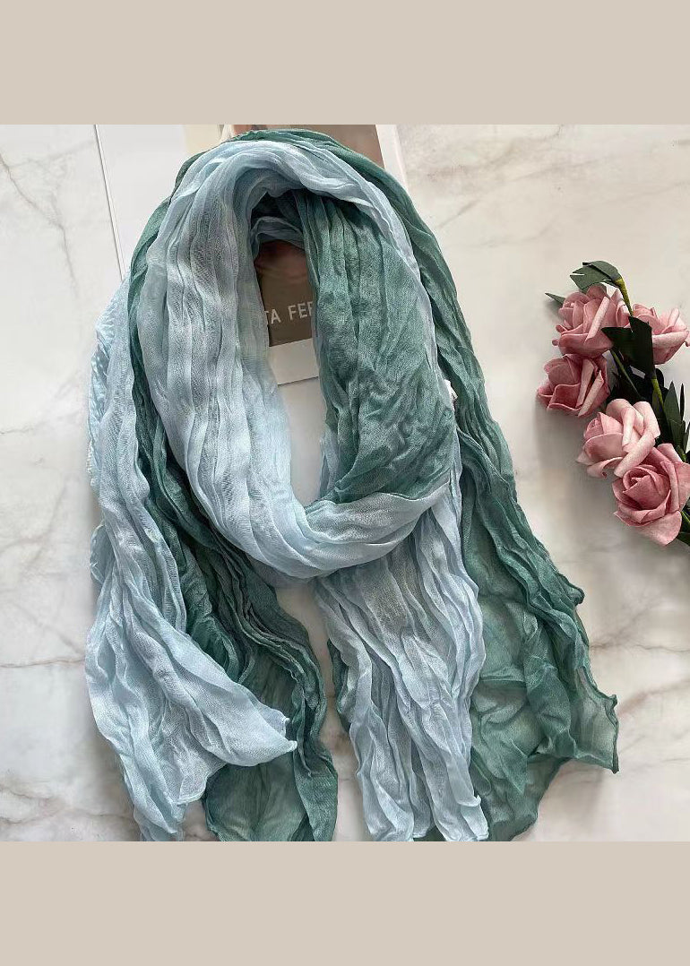 Organic Casual Pink Wrinkled Cotton Scarf Ada Fashion