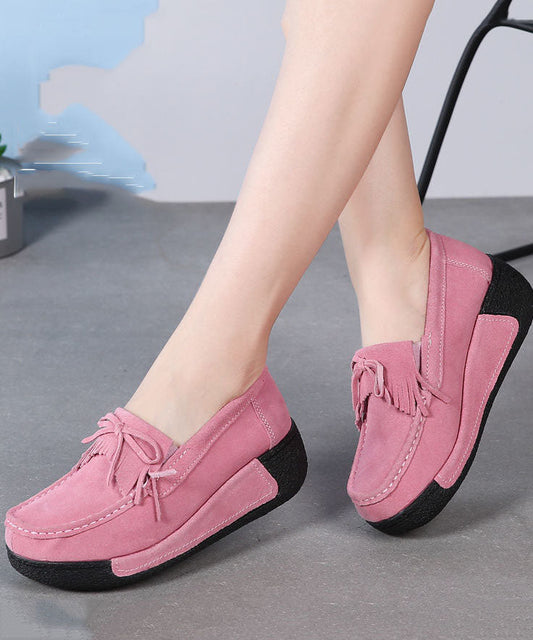 Pink High Wedge Heels Shoes Wedge Fitted High Wedge Heels Shoes LY0165 - fabuloryshop