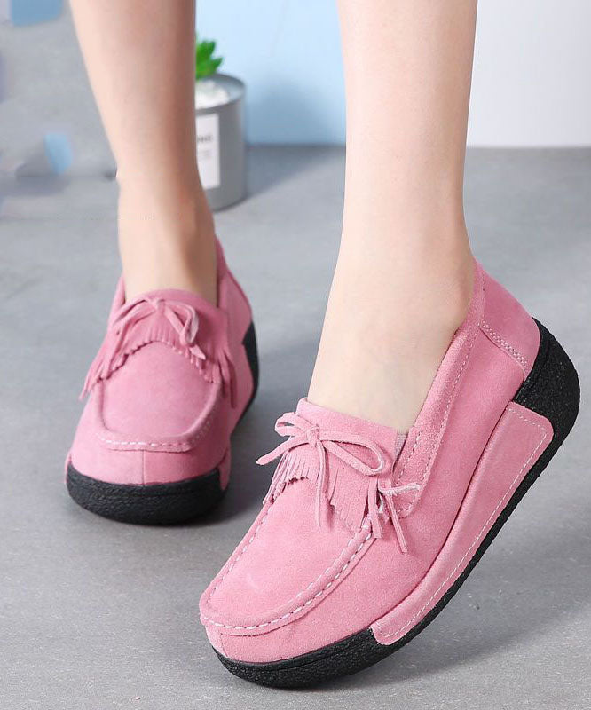 Pink High Wedge Heels Shoes Wedge Fitted High Wedge Heels Shoes LY0165 - fabuloryshop