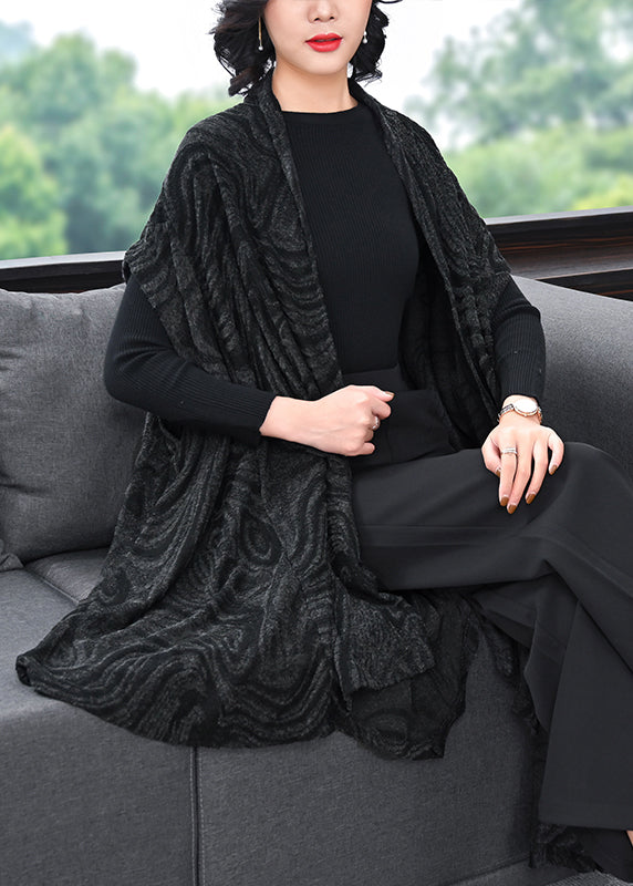 Plus Size Original Cape Style Asymmetrical Woolen Coats Ada Fashion