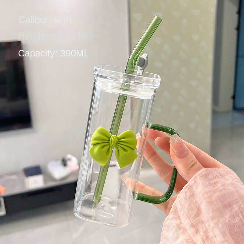 Creative Multi-Color Bubble Bow Glass Cup LY4192 - fabuloryshop