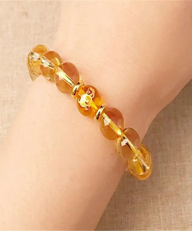 Skinny Yellow Crystal The Twelve Chinese Zodiac Signs Bracelet Ada Fashion