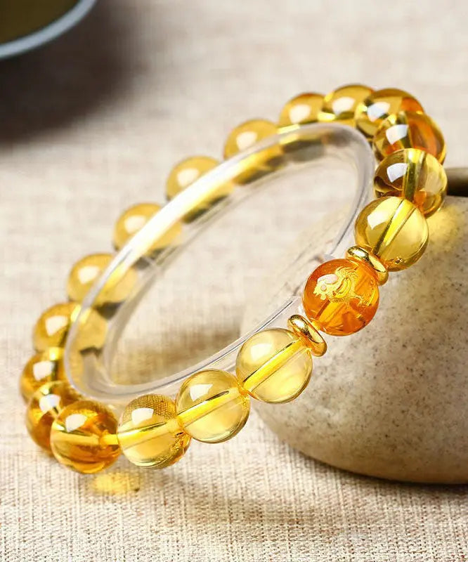 Skinny Yellow Crystal The Twelve Chinese Zodiac Signs Bracelet Ada Fashion