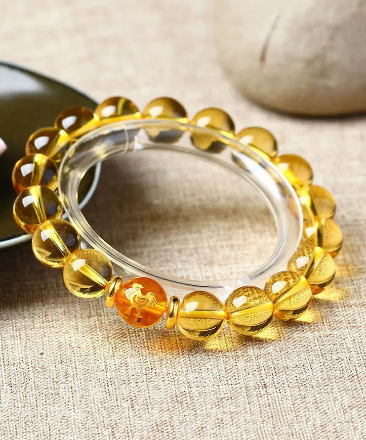 Skinny Yellow Crystal The Twelve Chinese Zodiac Signs Bracelet Ada Fashion