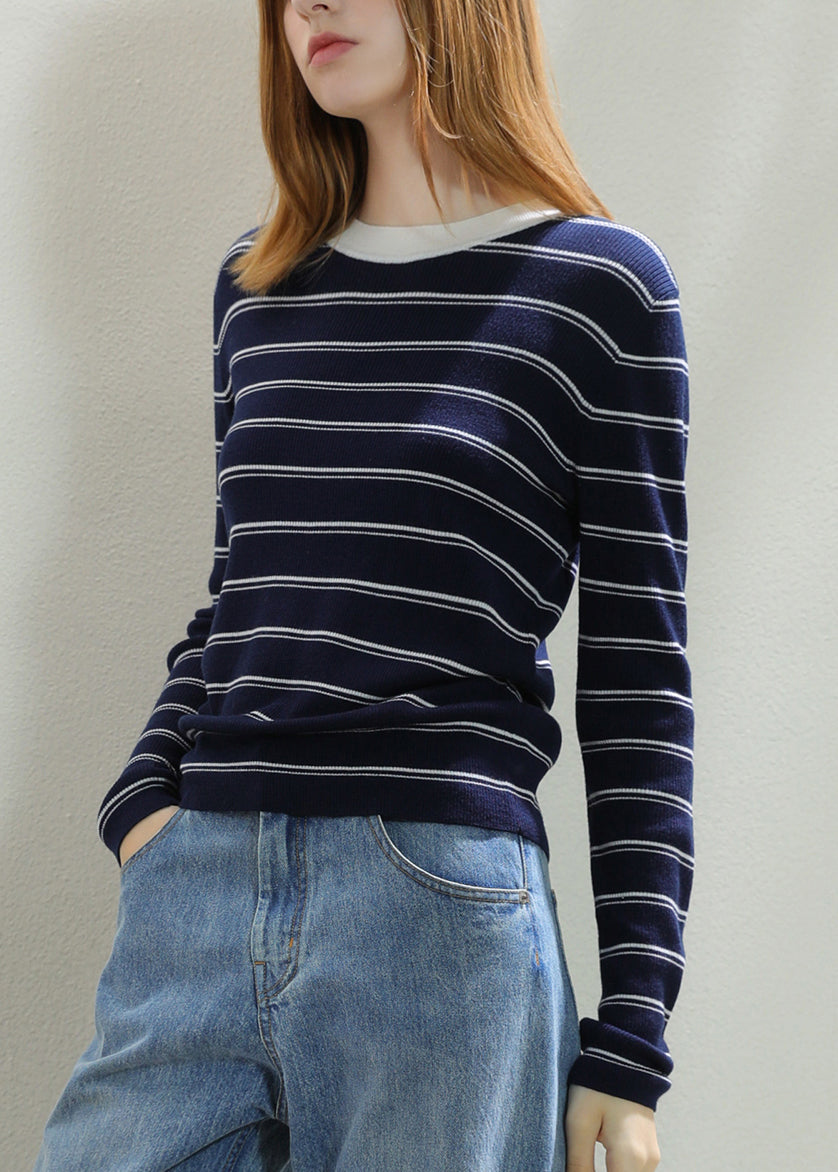 Slim Fit Patchwork Cozy Knit Tops