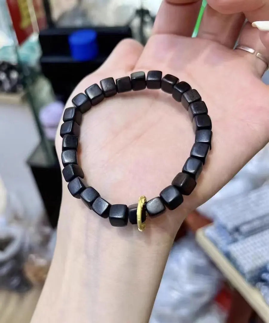 Stylish Black Ebony Block Bracelet Ada Fashion