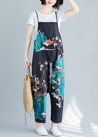 Casual Printed Wide-Leg Jumpsuit - fabuloryshop