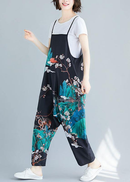 Casual Printed Wide-Leg Jumpsuit - fabuloryshop