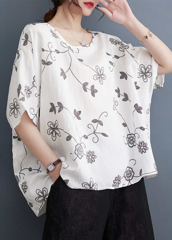 White O-Neck T Shirts Short Sleeve LY4001 - fabuloryshop