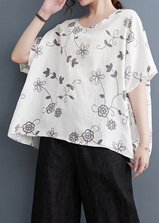 White O-Neck T Shirts Short Sleeve LY4001 - fabuloryshop