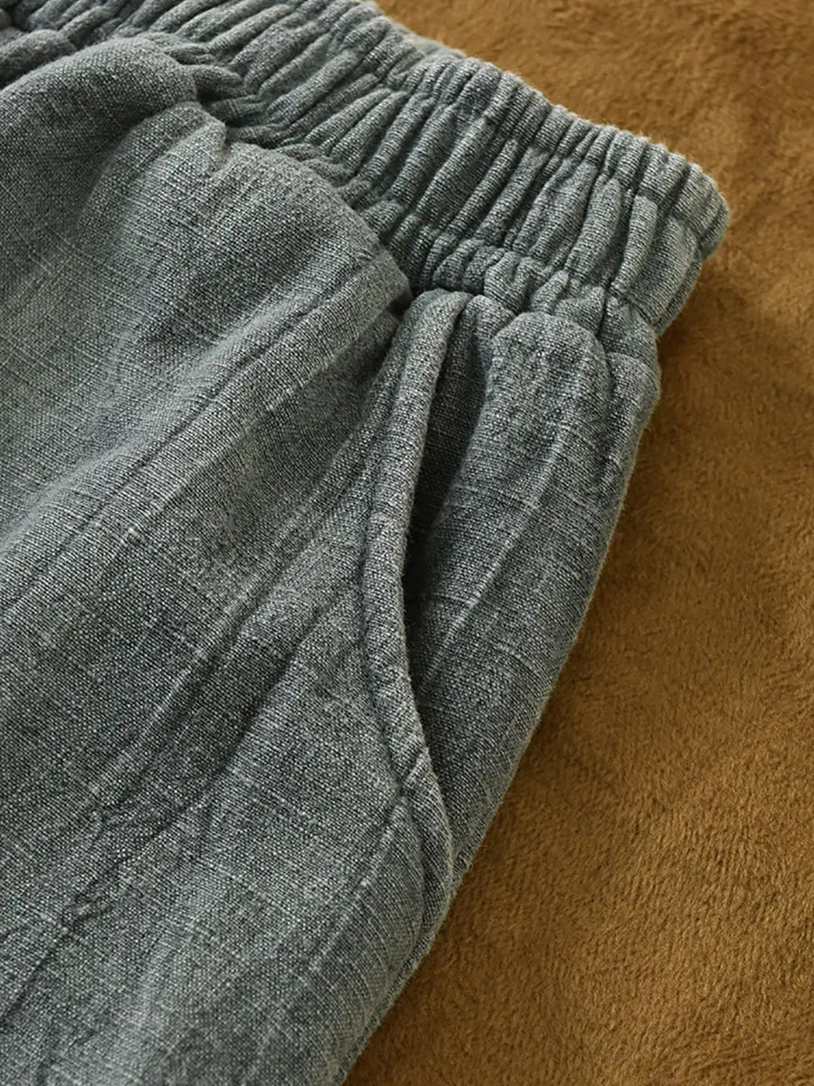 Women Vintage Winter Tie-dye Fleece-lined Harem Pants Ada Fashion
