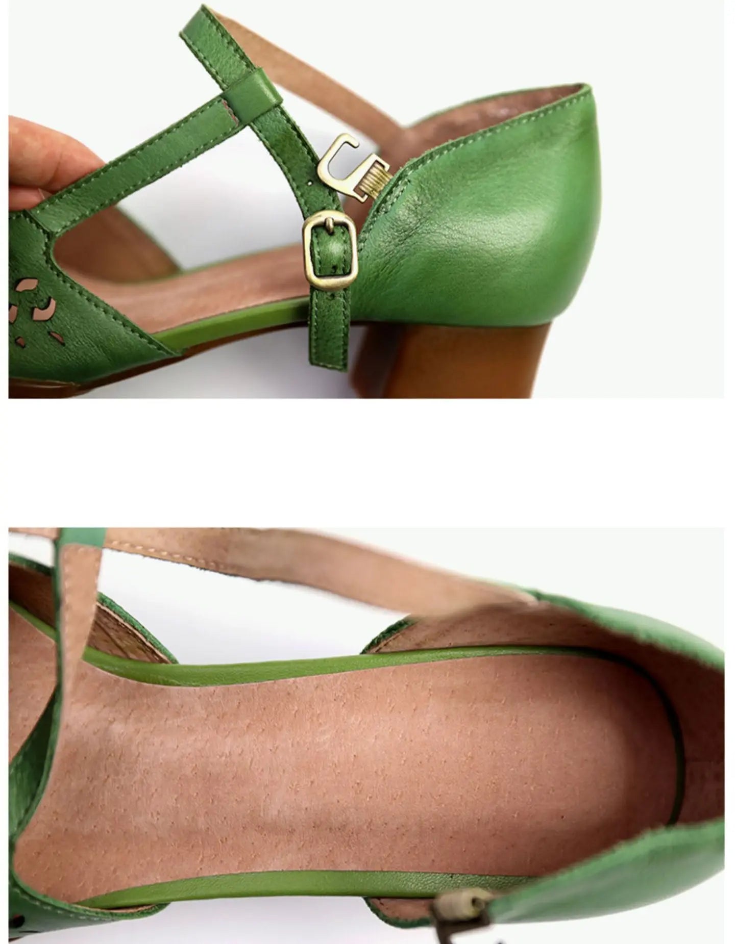 Women's Ankle-strap Vintage Chunky Shoes Ada Fashion