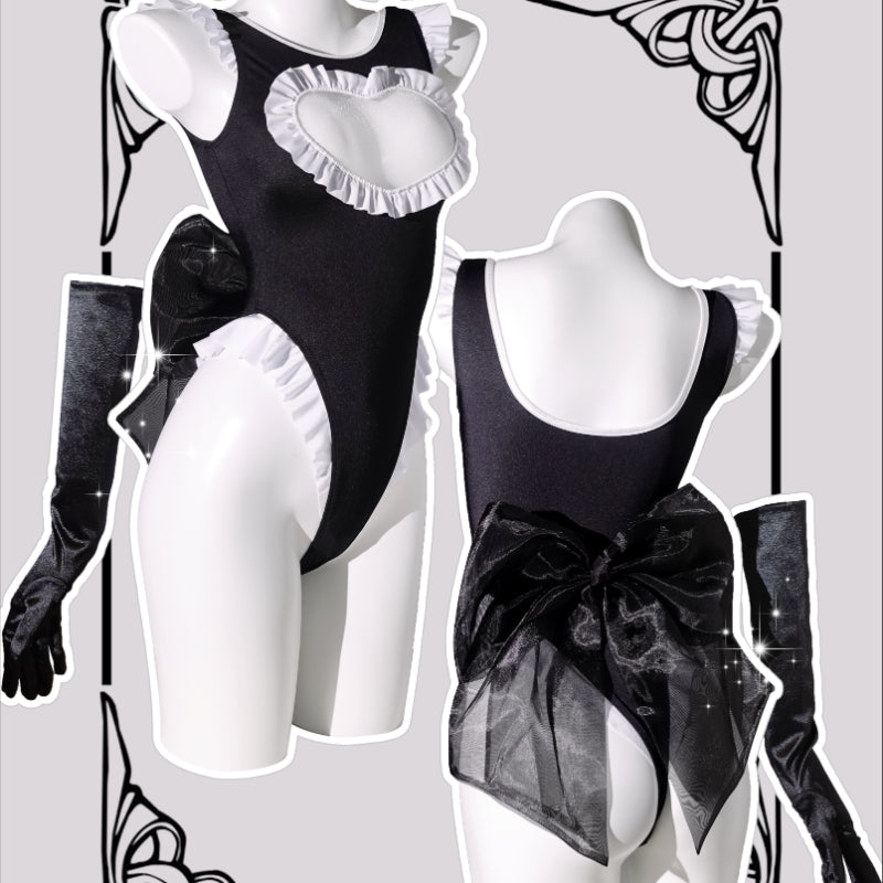 Ballet Princess Heart Jumpsuit Swimwear LY4180 - fabuloryshop