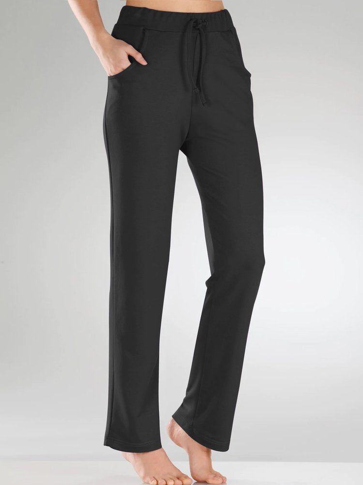 Stretch waist pocket with drawcord palazzo pants/wide leg pants  WD112 - fabuloryshop