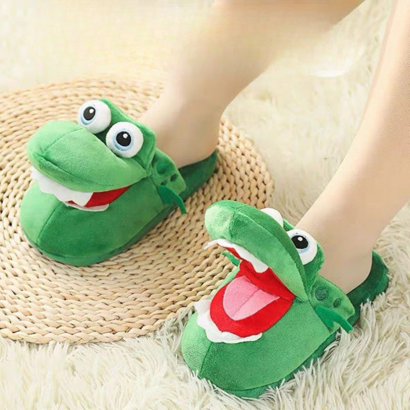 Cute Crocodile Plush Slippers LY4171 - fabuloryshop