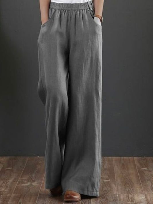 Plain Loose Casual Pants  WK72 - fabuloryshop