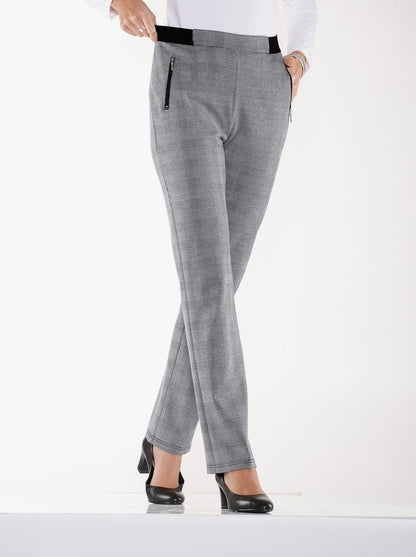 Women&#x27;s Regular Fit Plaid Fashion Pants  WK105 - fabuloryshop